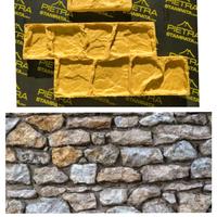 STAMPO intonaco stampato FINTA PIETRA roccia muro 