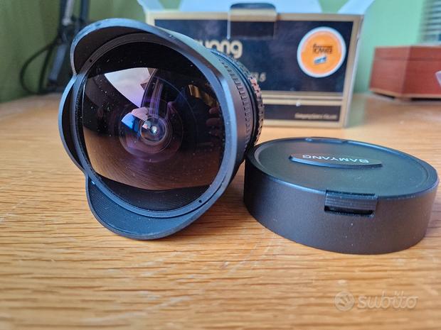 Samyang 8mm f3.5 attacco A Fisheye