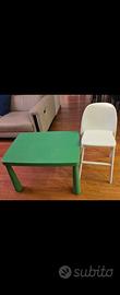 Tavolino ikea e sedia ikea da tavolo bimbi
