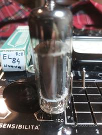 VALVOLA EL84 RCA NUOVA TESTATA CON PROVAVALVOLE .
