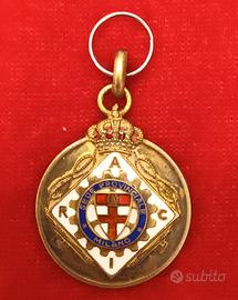 Medaglia Oro 18k (750) R.A.C.I. Milano. Anno XVI