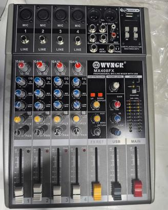mixer audio con effetti
