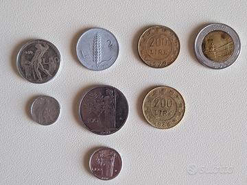 Monete da collezione lira e straniere 