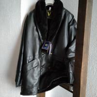 Giacca donna pelle colore nera taglia xxl