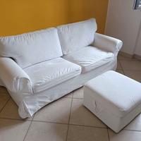 Divano letto biposto e pouf contenitore 