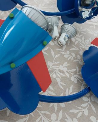 applique da cameretta bambino aerei e nuvole