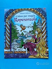 libro coloro per magia Raperonzolo