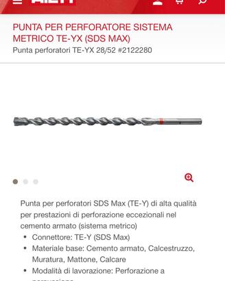 Hilti Punte perforatore TE-YX (Nuovo)