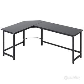 Scrivania angolare L 168x120 cm nera