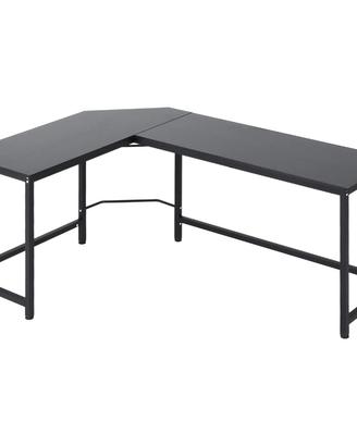 Scrivania angolare L 168x120 cm nera