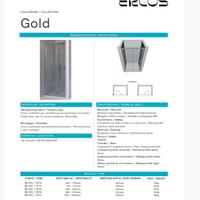 box doccia Ercos Gold - NUOVO