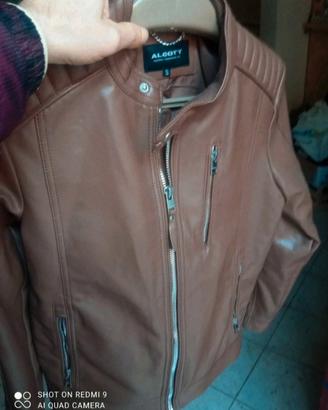 giubbino in pelle marrone Alcott taglia S 