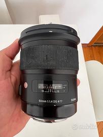 Sigma art 50 1.4 canon