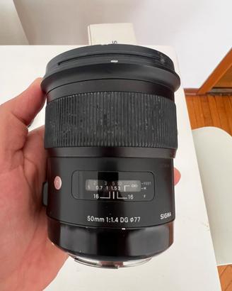 Sigma art 50 1.4 canon