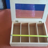 ORGANIZER Box Scatola Porta Bijoux Legno