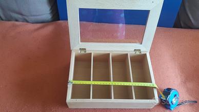 ORGANIZER Box Scatola Porta Bijoux Legno