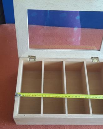 ORGANIZER Box Scatola Porta Bijoux Legno