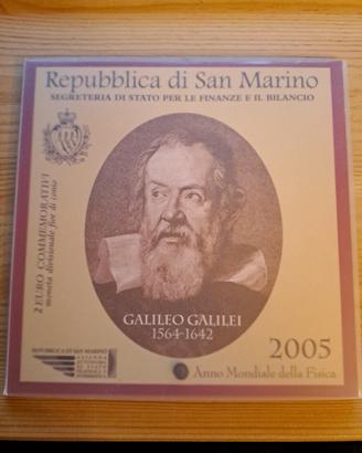 2 Euro commemorativo San Marino 2005 in Folder