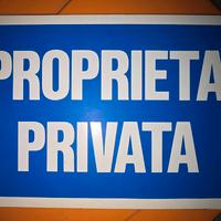 cartello Proprietà privata