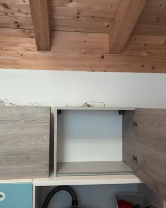 Pensili cucina effetto rovere