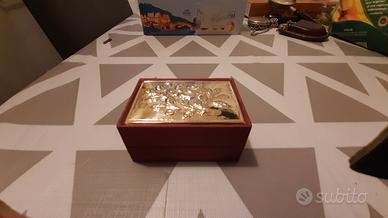 Portagioie vintage con argento