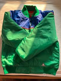 Vintage Fiorucci bomber jacket anni 80 verde blu