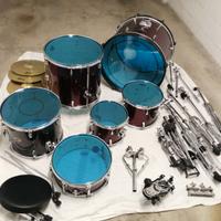 SET BATTERIA ACUSTICA 6 pz + HARDWARE  'NUOVA'