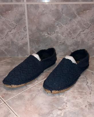 Espadrillas Stile Pizzo Blu - 39 Usate Pochissimo