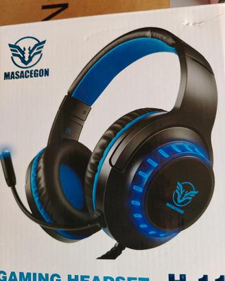 cuffia da gaming cuffie con microfono