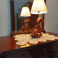 Lume in radica d'ulivo