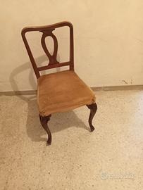 Set 6 sedie in legno