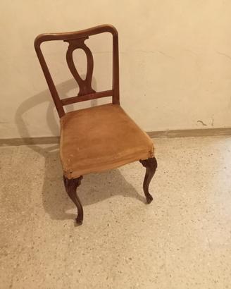 Set 6 sedie in legno
