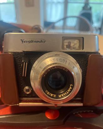 Voigtländer  + lanthar 28/50 custodia  in pelle