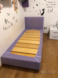 Letto singolo Flou doghe legno