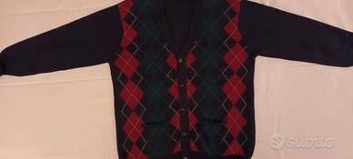 Maglione Cardigan Peter Scott Lana Scozzese