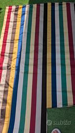 tessuto seta riga multicolore