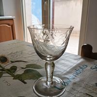 vintage servizio bicchieri acqua e vino