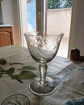 vintage servizio bicchieri acqua e vino