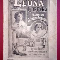 Leona l'orfana romanzo in fascicoli primi '900