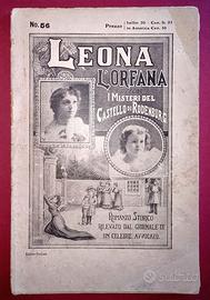 Leona l'orfana romanzo in fascicoli primi '900