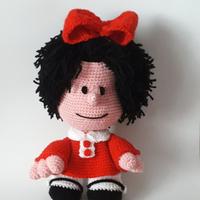 Mafalda pupazzo amigurumi .