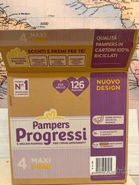 Pampers Progressi Taglia 4 - 126 Pannolini
