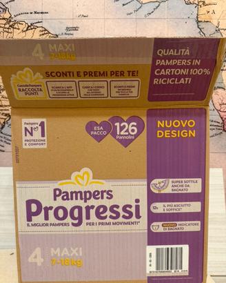 Pampers Progressi Taglia 4 - 126 Pannolini