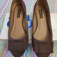 Ballerine scosciate nr.37 tortora Gold &Gold