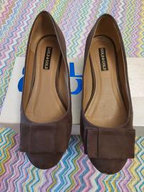 Ballerine scosciate nr.37 tortora Gold &Gold