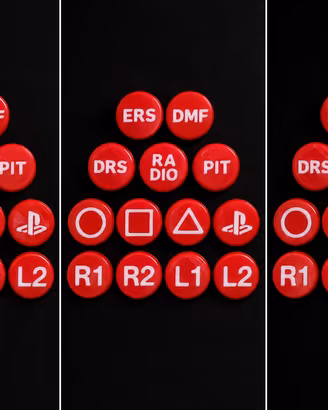 Copritasti volante fanatec modificati per f1