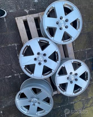 5 cerchi 18" per jeep wrangler JK dal 2007 ad oggi