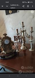 candelabro e coppia di lume 