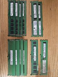 RAM varie DDR4 DDR3 DDR2 PC3L