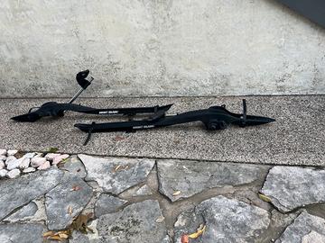 Coppia di portabici per auto Mont Blanc con chiave